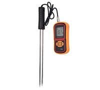 HEEPDD Grain Moisture Meter, Multifunctional Digital Moisture Temperature Tester with Measurement Probe and Silicone Protective Portable Tool for Wheat Corn Rice Bean Peanut Soybean