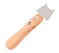 HEEPDD Guitar Slotted Saw Vane/Wing, Beech Handle, Efficient Fret Cleaning Tool for Guitarists and Luthiers (M02835)