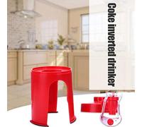 HEEPDD Hand Pressure Carbonated Beverage Machine, ABS Soft Soda Dispenser with Non-Slip Base for Home Party Use (red)