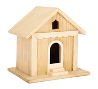 HEEPDD Handcrafted Wooden Bird House for Parrots, Swallows and Other Wild Lives, Nesting of Hung Rope, Ideal for Lovers of Wood Paulownia