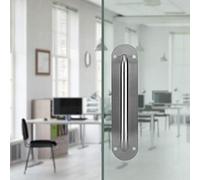 HEEPDD Hardware Handle Stainless Steel Door Pull Handle, Brushed Finish, Oval and Square Shape, 11-11.8 Inch, Nan Home Hardware (Oval Large (280 * 65mm))