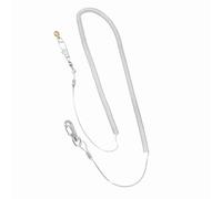 HEEPDD Harness Leash, Plastic Bird Training Rope with 6m Flight Line 4.5mm Foot Ring U Shackle Lightweight Portable for Outdoor Flying Play Macaw Cockatiel Conure (6.5MM+6M flying rope)
