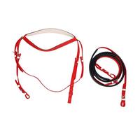 HEEPDD Horse Bridle Tack Halter and Bridle Set with Rein, PVC PU Leather Nylon Horse Equipment Supplies Comfort Fit for Training Riding Competition, 19oz