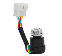 HEEPDD Ignition Key Switch for 178F 186F Tiller Engine, Air Cooled Generator Start Switch with 2 Keys, 5 Wire, Durable Farm Equipment Replacement Part