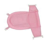 HEEPDD Infant Bathtub Mesh Mat, Cotton and Polyester Bathing Support for Newborns, Breathable and Slip Resistant Baby Bath Net, Perfect for Showers (Pink)