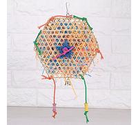 HEEPDD Interactive Bird Toy Ecological Toy in Bamboo Suspended Paper The Bite Provides Physical Mental Health for Birds Suitable for Jerbil/Rat