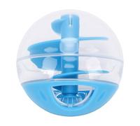 HEEPDD Interactive Cat Treat Ball Toy, Plastic Spiral Slow Feeder for Cats, Food Dispensing Puzzle Slows Eating 3x, 15-Minute Play, Indoor Apartment Training Weight Control (Blue)