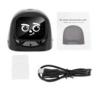 HEEPDD Interactive Dashboard Robot 2.01in 240×296 Emotional Expression, WiFi AI Chat Companion Magnetic 1000mAh, Stress Relief Vehicle Monitor Toy for Long Drives Young Riders (Black)