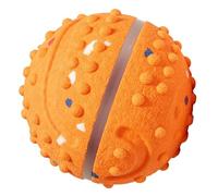 HEEPDD Interactive Dog Ball Toy, Micro Bubble Automatic Moving Dog Toy 8cm with LED Lights 2 Speed Modes Quiet Rolling and Bouncing for Small to Medium Breeds Indoor Outdoor (Orange)