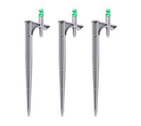 HEEPDD Irrigation Dripper Atomizing Nozzle with Ground Insert Material 20Pcs/Bag Adjustable Drip Irrigation Emitters for Plants (180 degree with plug rod)