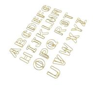 HEEPDD Jumbo Paper Clips 26 Pcs Alphabet Paper Clips, Uppercase Letter A to Z Metal Bookmark Photo Memo for Home School Office Organization Office Supplies
