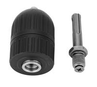 HEEPDD Keyless Chuck SDS Adapter for Electric Hammer Drills Quick Bit Change Without Tools Fits 1/16 to 1/2 Inch Bits Home Renovation Projects Secure Grip Comfortable Handling Long