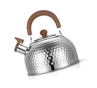 HEEPDD Kitchen Appliances Kettle Tea Kettle Whistling 2L Large Capacity with Loud Whistle for Gas Induction Cooktop Home Office Stainless Steel Water Nan (Hammer)