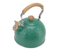 HEEPDD Large Capacity Stove with Transparent Whistling Alert, Durable Stainless Steel Teapot for Effective Boiling, Ideal for The House, Green