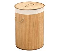 HEEPDD Large Laundry Basket, Clothes Hamper with Lid, Great for Dorm Rooms and Family Laundry Large Basket, Material, Freestanding Nan Household Daily Necessities (1.0 Original Color Round)