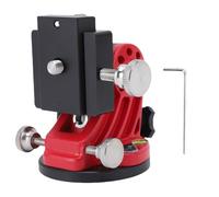 HEEPDD Latitude Adjustment Base, 0-90 Degree Adjustable Aluminum Alloy Mount with Built in Leveling Bubble, for Skywatcher Astronomy Telescope and Astrophotography Equipment (Black Red)
