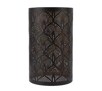 HEEPDD Lighting Accessories Iron Cylindrical Hollow Out Carving Projection Lampshade for E27 E26 Bulbs Bedroom Living Room Desk Lamp Modern Lamp Shade Vintage Nan