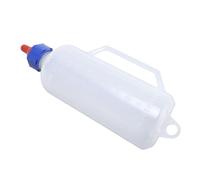 HEEPDD Livestock Feeding Bottle, 1L Capacity Nursing Bottle with Rubber Teat and Handle for Lamb, Kid Goat, Calf, Plastic Milk Feeder with Soother