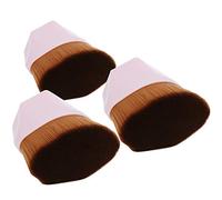 HEEPDD Makeup Brushes, Set for Foundation and Blush, 3pcs Cosmetical Flat Brush for Effortless Makeup Application Brushes, Multifunctional Liquid Brush Nan Products (Pink)