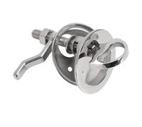 HEEPDD Marine Latch Flush Pull Handle 316 Stainless Steel with Red Dot Indicator, for Boat Marine Deck Live Wells Electrical Enclosures Boat Cam Latch, Round Cam