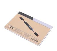HEEPDD Marker Pad, Super White Neutral Paper for Alcohol Water Based Markers, Smooth Sketchbook with Sheets, Ideal for Artists Designers Architecture Concepts (32K)