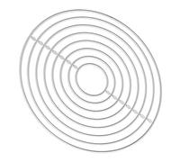 HEEPDD Metal Corner Lace Cutting Dies, Carbon Steel Round Shape Stencils for DIY Scrapbooking and Card Making