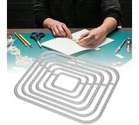 HEEPDD Metal Craft Cutting Die, Carbon Steel Rectangle Shape for DIY Scrapbook Embossing Card Decoration, Perfect for Artists and Crafter's Projects