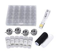 HEEPDD Metal Sewing Machine Bobbins, Durable Case, Regular Point Needles, Size 2x1cm, Perfect for Household Sewing Machines