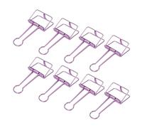 HEEPDD Metal Wire Foldback Clips, Clips, 30Pcs Mini for Office and School Use Metal Wire Foldback, Rose Gold Nan Office and School Supplies (Purple)