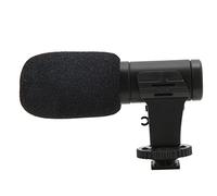 HEEPDD MIC 06 Microphone Video Record Mini Micro, Compact Design with Wind Sponge, Integrated 1/4 Inch, Black, Cap and Reproduction for Content and Podcastors