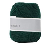 HEEPDD Milk Cotton Yarn, Soft Baby Yarn for Knitting Crochet, Lightweight 48g Craft Thread for Baby Clothes, Shawls, Scarves, Sweaters - Dark Green