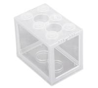 HEEPDD Mini Fish Tank Clear Acrylic Small Betta Fish Tank Portable Transparent Container with Exquisite Workmanship for Betta Shrimp Reptile Keepers (Ordinary Transparent)