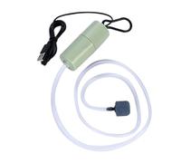 HEEPDD Mini USB Fish Tank Oxygen Pump, ABS Material, Super Silent and Portable Air Pump for Home Aquarium and Outdoor Fishing (Green)