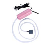 HEEPDD Mini USB Fish Tank Oxygen Pump, ABS Material, Super Silent and Portable Air Pump for Home Aquarium and Outdoor Fishing (Pink)