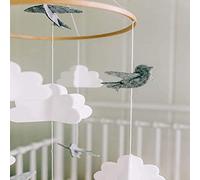 HEEPDD Mobile DIY Kit, Wooden Frame Crafts Kit with Unique 3D Design for Baby Room Decor and Handmade Wind Chimes (Assorted Color #32)