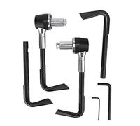 HEEPDD Motorcycle Brake Guard Lever, Handguards Handgrip Protector, Impact Resistant for 22mm Handlebar, Suitable for Various Motorbike Models Motorcycle Brake Guard Lever, Aluminum (Silver)