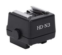 HEEPDD Mount Bracket HD-N3 Hot Shoe Mount Adapter for Cameras, PC Material, Lightweight 17g, Black, Compatible for Cameras, PC Material, Lightweight 17g, Black,