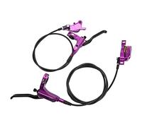 HEEPDD MTB 4 Piston Hydraulic Disc Brake Powerful Mountain Bike Oil Brake for Off-road Cycling (Purple)
