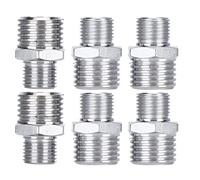 HEEPDD Multi Size Arrow Storage Case Coupling Adapter Set, Iron Airbrush Connectors for Various Applications, 6PCS Airbrush Connector Kit with G1 8in to G1 4in Sizes for Air Compressor Other