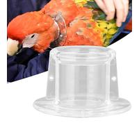 HEEPDD Neck Collar, Recovery Collars & Cones for Birds with Adjustable Size, Feather Plucking Prevention and Wound Healing Aid Neck Collar, Acrylic Protective Cover Bird (M outer diameter 7.2 inner