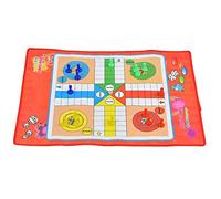 HEEPDD Non Woven Ludo Snakes Ladders Game Set Traditional Board for Family Fun with Colorful Design Boosts Portable 24x24 Inch Outdoor Indoor Play