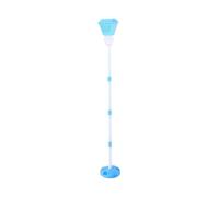 HEEPDD Outdoor Bubble Machine Standing Blower Height Adjustable Rechargeable 10 Hole LED Music Detachable Wand for Family Yard Lawn Camping Party with 21 33 47 Inch Settings Stable (Blue)
