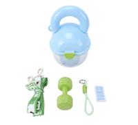 HEEPDD Outdoor Dog Water Bottle Leakproof, Plastic Travel Dispenser Large Capacity 7.28in, Portable Drinking Cup for Hiking Walking, All Breed No Spill Car Safe (Blue)