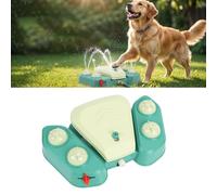 HEEPDD Outdoor Dog Water Fountain Step On, Interactive Pet Water Dispenser with Pedal Activation, Cooling Sprinkler Toy for Yard Garden Lawn (Light Green)