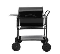HEEPDD Outdoor Mini BBQ Rack Handcart, Miniature Grill, 1:12 Scale Model for Kids, Perfect Decor for Fairy Gardens Outdoor Mini BBQ Rack Handcart, Iron Dollhouse Nan Children's Toys