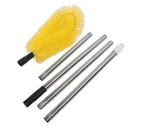 HEEPDD Paint, Coating, and Wall Treatment with 4 Stainless Steel Rods and Nylon Brush for Roof Gutters Leaves Debris From Ground Gutter Cleaning Brush Nan