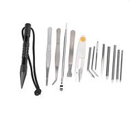 HEEPDD Paracord Stitching Needles Set, Aluminum and Stainless Steel DIY Knitting Tool with Bag, Ideal for Bracelet Weaving and Crafts Paracord Stitching Needles Set, Quality (Black 14-piece)