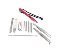 HEEPDD Paracord Stitching Needles Set, Aluminum and Stainless Steel DIY Knitting Tool with Bag, Ideal for Bracelet Weaving and Crafts Paracord Stitching Needles Set, Quality (Red 14-piece)