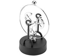 HEEPDD Perpetual Motion Swinging Art, Battery-Powered Science Desk Decor, Unique Design with Metal Texture, for Home Office, Classroom, or Stress-Relief Desk Decoration (C203)