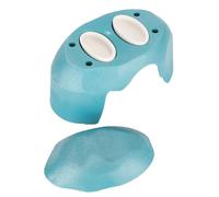 HEEPDD Pet Tortoises Cave, Drying Platform, Hiding Shelters for Reptiles, 9.7 X 5.9 X 5. Inch for Tortoise and Snakes Pet Tortoises Cave, Plastic and Ceramic Nan Crawler Supplies (Lake blue with